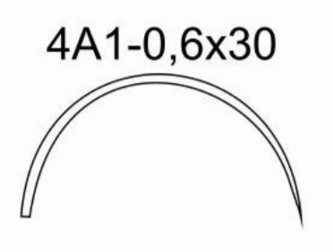 Игла хирургическая 4А1-0,6*30