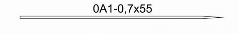 Игла хирургическая 0А1-0,7х55