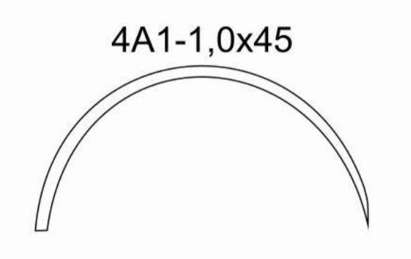 Игла хирургическая 4А1-1,0*45